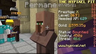 getting 50 kills from spawn in the hypixel pit