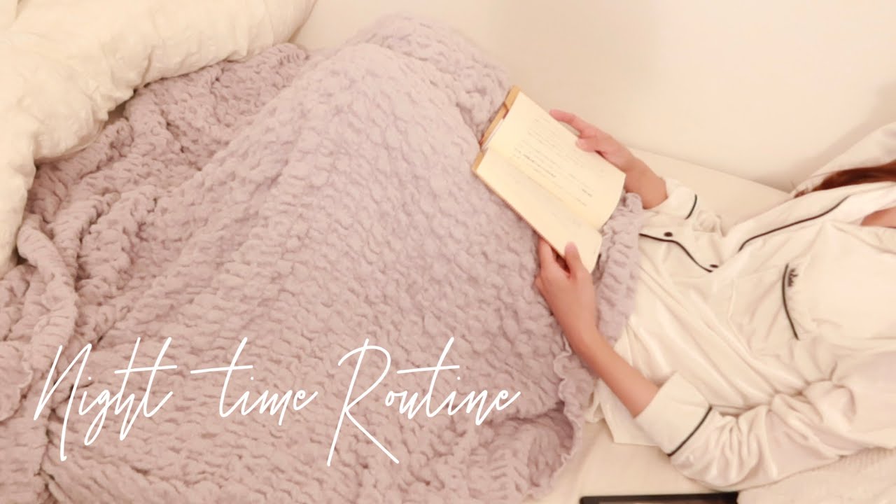 ［Night Routine］社会人の平日ナイトタイムルーティン。手帳の時間。スキンケアのご紹介。