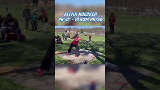 she wasn't supposed to throw this far... she's ONLY in 10th grade
