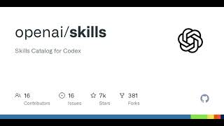 GitHub - openai/skills: Skills Catalog for Codex
