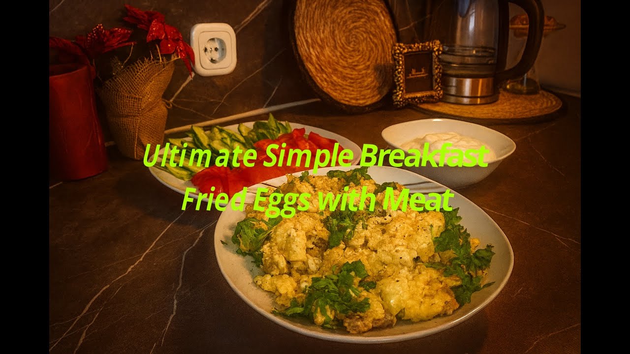 Fried Eggs with Meat Like You’ve Never Seen Before! 🍳🥩