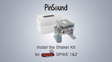 How to install the Shaker Kit for STERN Spike 1&2 on a pinball machine