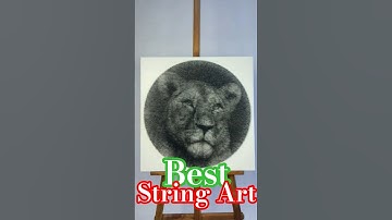 Customized Thread Portrait Art/String Art Portrait Thread Art/World Best String Art #shorts #art