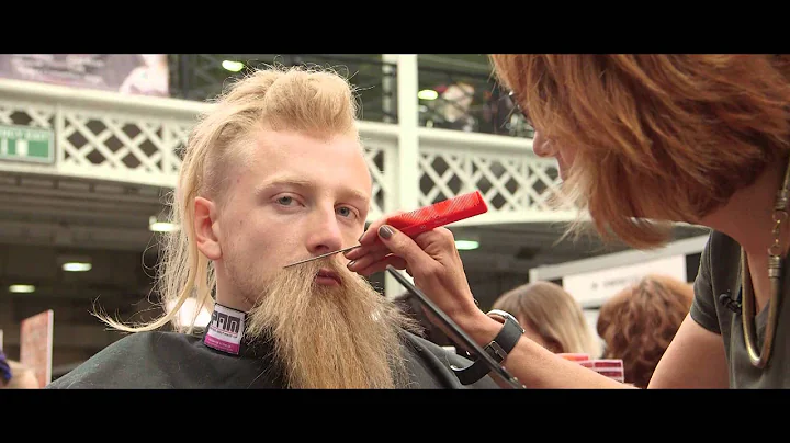 Kate Benton creates a viking makeup at IMAT's London