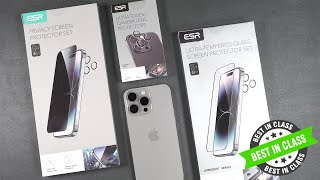 iPhone 15 Pro Max ESR Armorite & Privacy Glass Screen Protector -  Drop & Scratch Tests