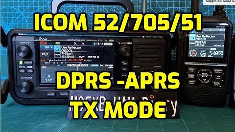 ICOM ID-52/705/51 DPRS-TX Mode and Settings