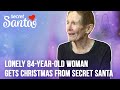 Secret Santa delivers Christmas tree &amp; special gifts to speechless 84-year-old woman who lives alone
