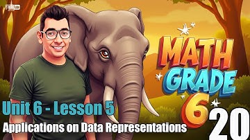 Math Grade 6 | Unit 6 Lesson 5 | Applications on Data Representations | شرح ماث سادسة ابتدائي