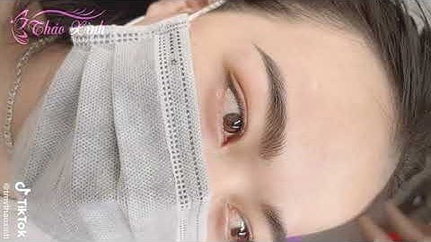 Điêu khắc chân mày sợi - Điêu khắc mày hairstroke mày nâu đen