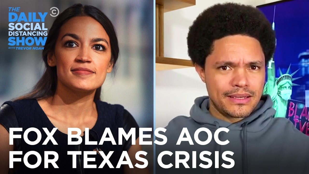 GOP &amp; Fox Blame AOC’s Green New Deal for the Texas Power Crisis | The Daily Social Distancing Show - YouTube
