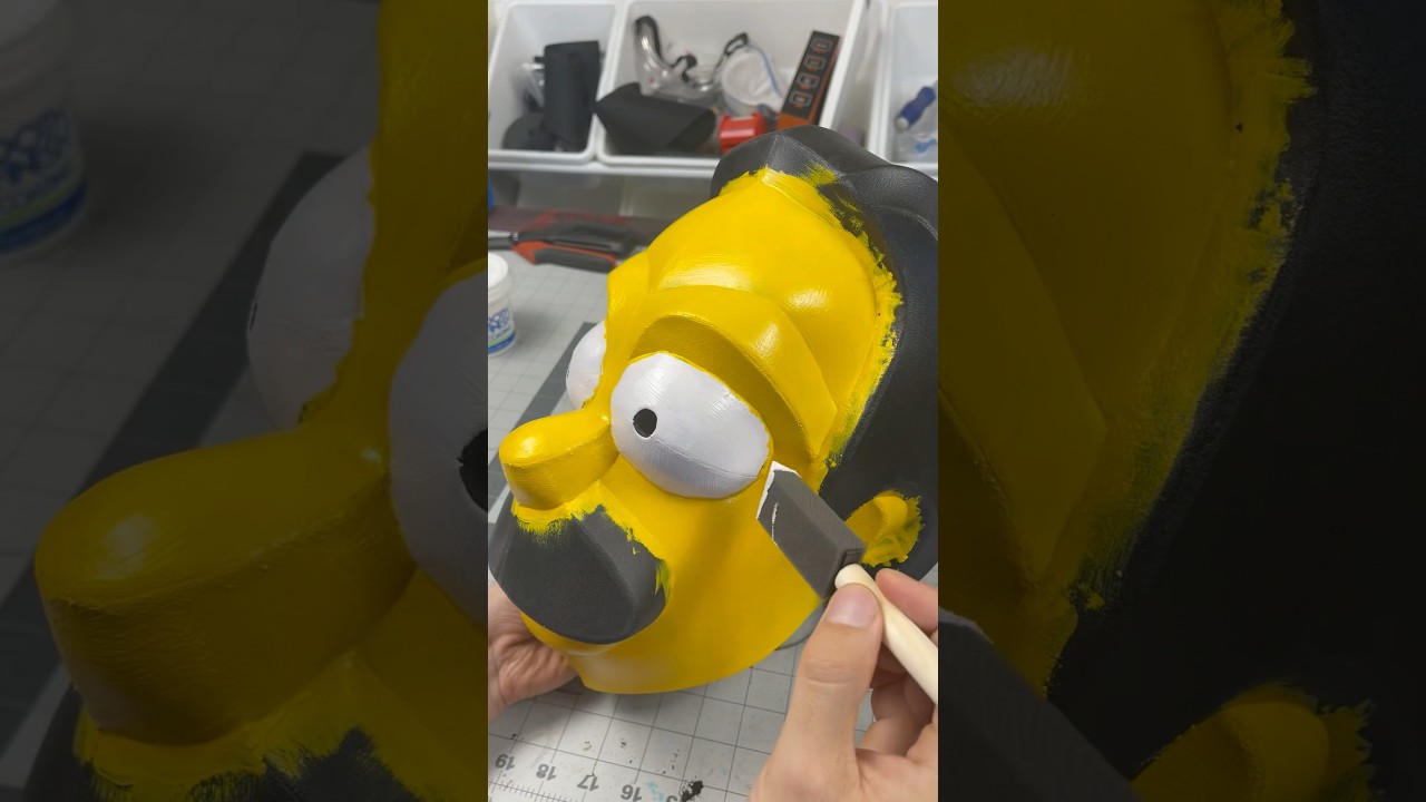 Ned Flanders Mask DIY #nedflanders #homersimpson #foamcrafts #cosplaydiy #cosplaytips #bartsimpson