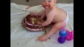 Funny Baby, First Birthday Cake