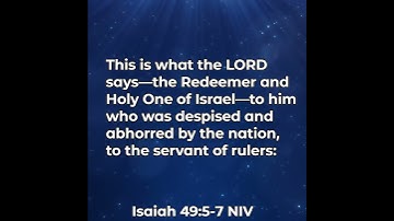 Thumbnail of Isaiah 49:5-7 | Second Servant Song of Isaiah Part Two