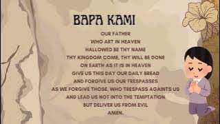 Download lagu Doa Bapa Kami, Salam Maria dan Kemuliaan dalam Bahasa Inggris.