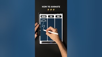 How to animate lightning ⚡️from easy to difficult! #animation #procreate #lighning