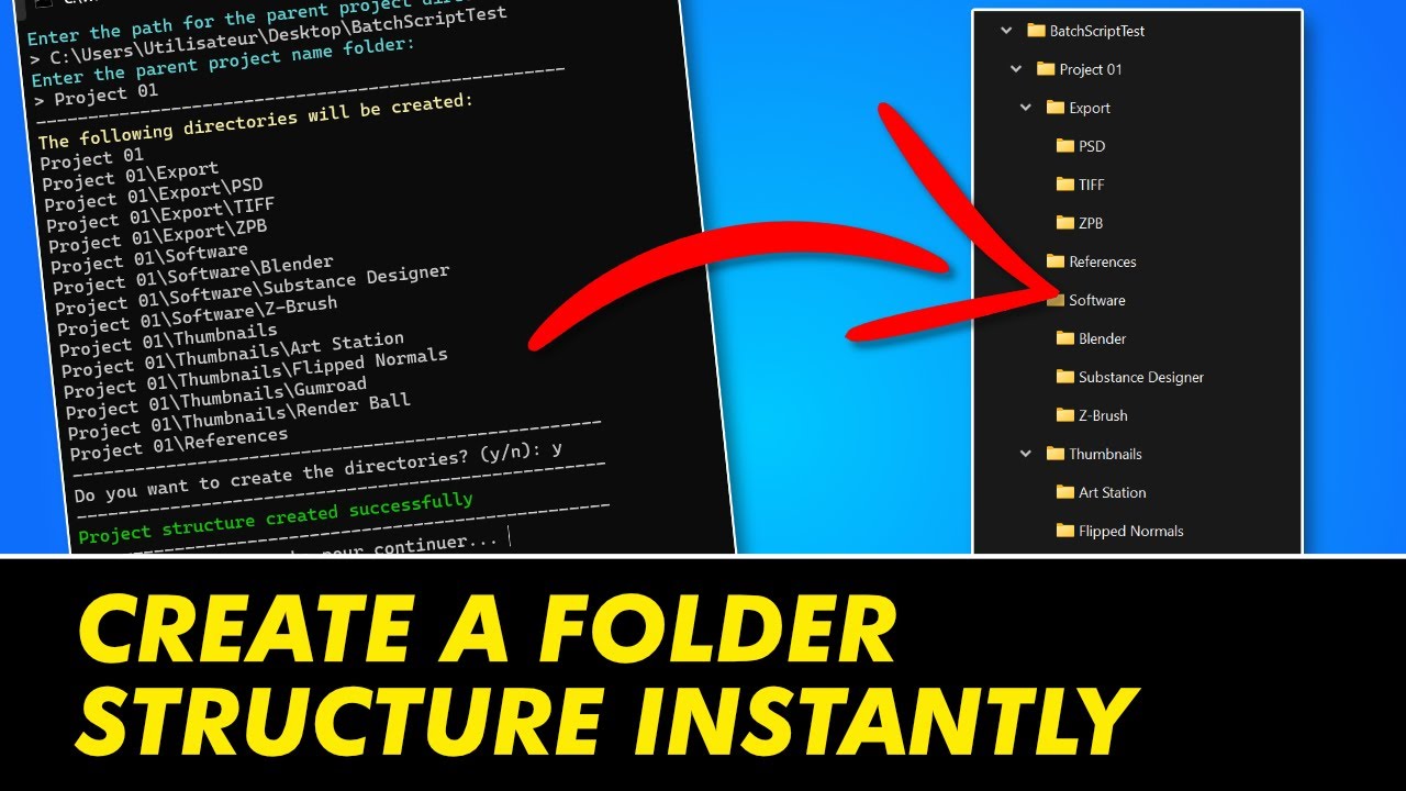 Product Showcase: Project Structure Creator - Create Folders in Seconds ...