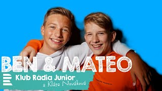 Ben & Mateo představili v Klubu Rádia Junior novou písničku