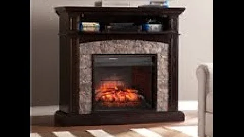 FI9359: Grantham Faux Stone Corner Infrared Electr...