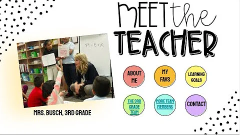 Meet the Teacher- Julie Busch