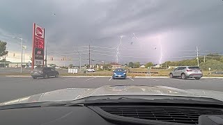 9-7-23 Intense lightning and small hail impacting Martinsburg, WV