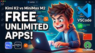 This Chinese Kimi K2 &amp; MiniMax M2 FREE &amp; UNLIMITED Coding Agent VSCode Plugin Builds UNLIMITED Apps