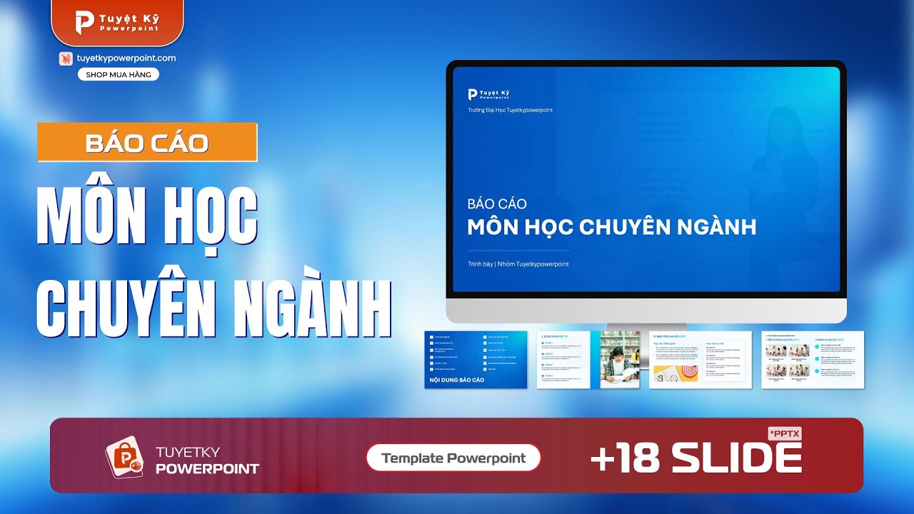 Mẫu Slide Báo Cáo Môn Học Chuyên Ngành - youtube