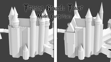Hogwarts training grounds tower comparison