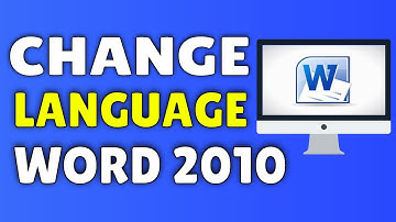 How To Change Language On Microsoft Word 2010 ✅