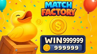 How To Get 999,999 FREE COINS in Match Factory – New 2025 Working Method!