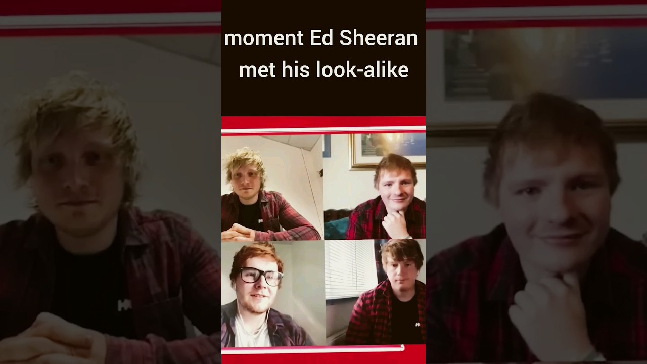Moment Ed Sheeran met his look-alike