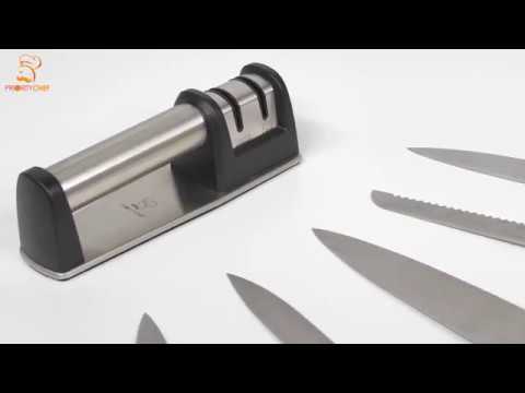 PriorityChef Diamond Knife Sharpener For Kitchen Knives - Fast and Safe  Wheel Sharpening System 
