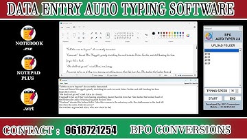 Data Entry Auto Typing Software Free Download | Image to Notepad Conversion Software
