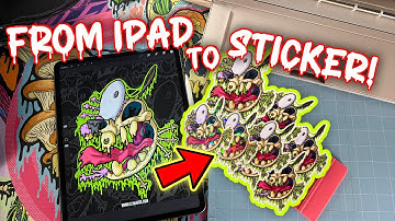 Turning My iPad Art Into Stickers at Home (Procreate + Cricut + Photoshop Workflow)