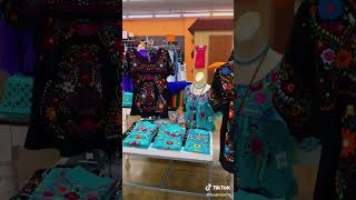 Leos Imports Mexican Coco or Juanita Blouse Hand Embroidery