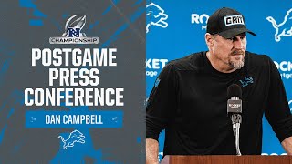 Dan Campbell postgame media availability | 2023 NFC Championship: Lions vs. 49ers image