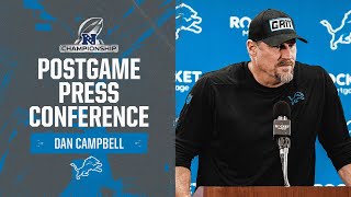 Dan Campbell postgame media availability | 2023 NFC Championship: Lions vs. 49ers