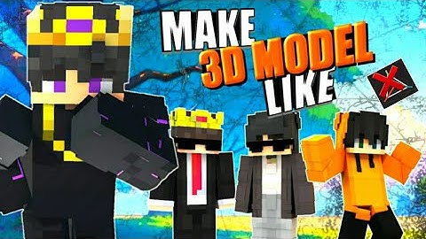 Make Minecraft High Quality 3D MODELS in Android 🤩in Just 5 Minutes 🔥(Easy & Attractive)