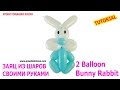 ЗАЯЦ зайчик ИЗ ВОЗДУШНЫХ ШАРОВ ШДМ своими руками 2 Balloon Bunny Rabbit TUTORIAL