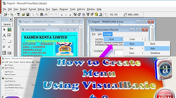 how to Create menus using visual basic program-vb menu tutorials