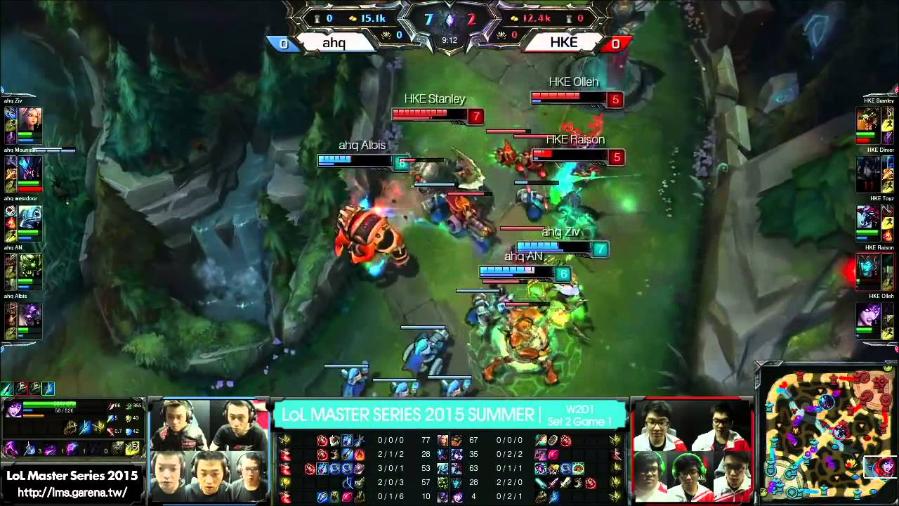 LMS夏季聯賽 AHQ vs HKE 第一場精華