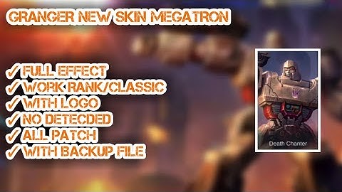 SCRIPT SKIN GRANGER MEGATRON NEW PATCH || FULL EFFECT & VOICE