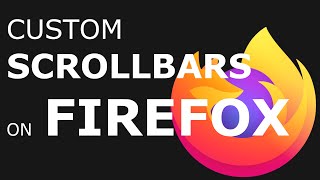 Custom CSS scrollbars in Firefox