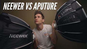 Neewer Softbox en Aputure Light Dome Mini II Vergelijking Softbox Shootout Review Vergeleken