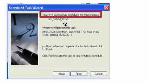 QC OTA & QTP - How to schedule a recurring tesstset