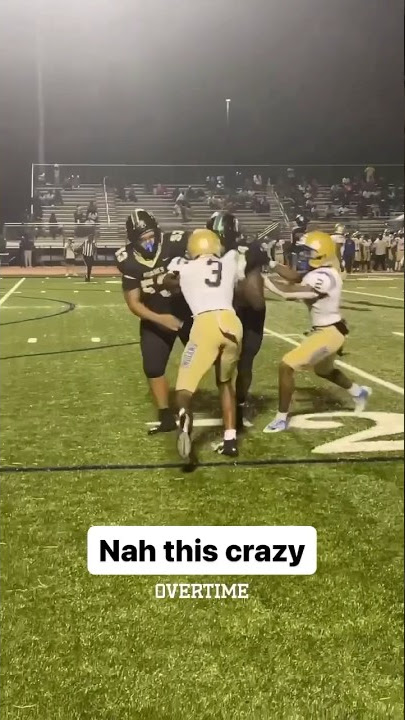#3 must’ve been out there talking crazy cause omg 😳 #shorts #football #highlights #highschoolsports