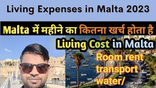 malta living expenses|malta living cost 2023|malta one month expenses