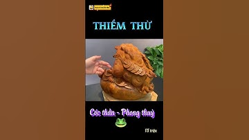 Tượng con cóc Cậu ông trời | Đồ gỗ Nguyễn Hồng #shorts