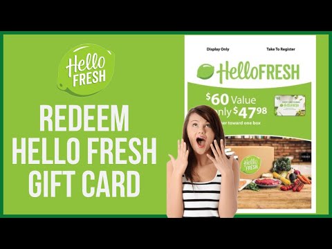 How To Redeem Hellofresh Gift Card Online | Using Hello fresh Gift Cards 2022