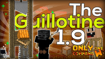 The Guillotine V2 with only one command block. ( Minecraft 1.9 - 1.10 )