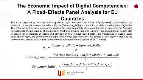 The Economic Impact of Digital Competencies: A Fixed-Effects Panel Analysis for EU Countriess